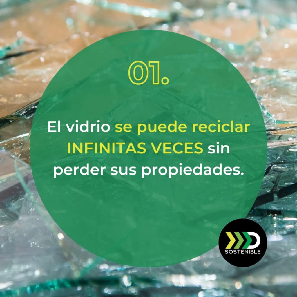 El vidrio se puede reciclar infinitas veces