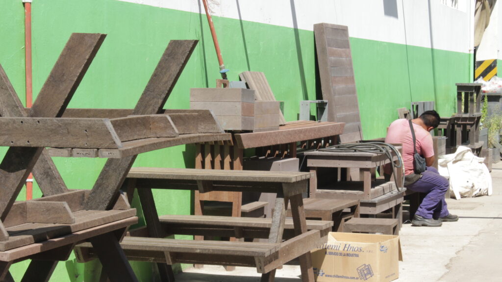 Productos de madera plástica