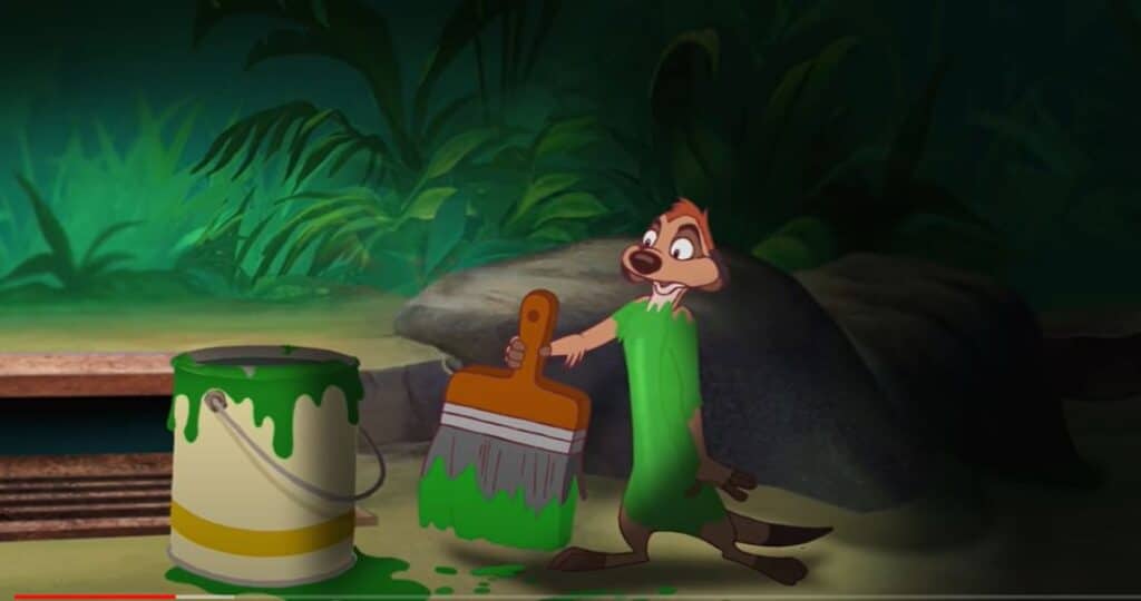 timon y pumba pensar en verde